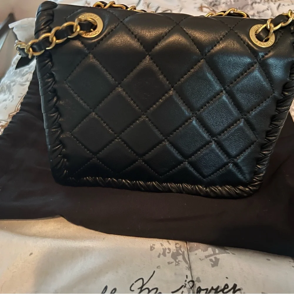 Chanel calfskin braided mini bag - Picture 5 of 14
